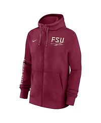 Nike Men's Garnet Florida State Seminoles 2024 Sideline Full-Zip Hoodie