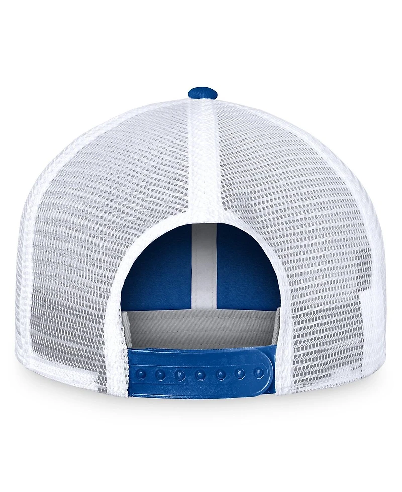 Fanatics Men's Royal/White New York Islanders Free Kick Trucker Adjustable Hat