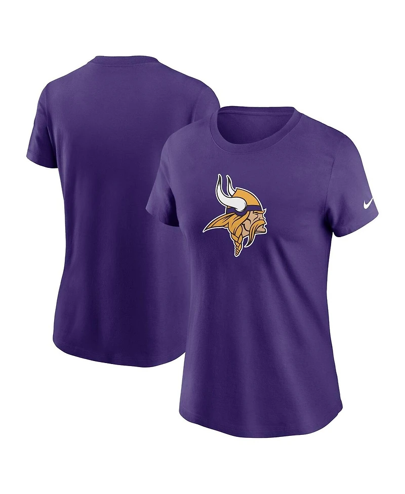 Nike Women's Purple Minnesota Vikings Primary Logo T-Shirt