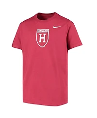 Nike Big Boys and Girls Crimson Harvard Logo T-Shirt