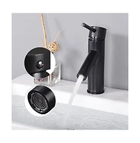 Aquaterior 1 Hole Bathroom Round Faucet Cold & Hot Water for Undermount Vessel Sink Orb