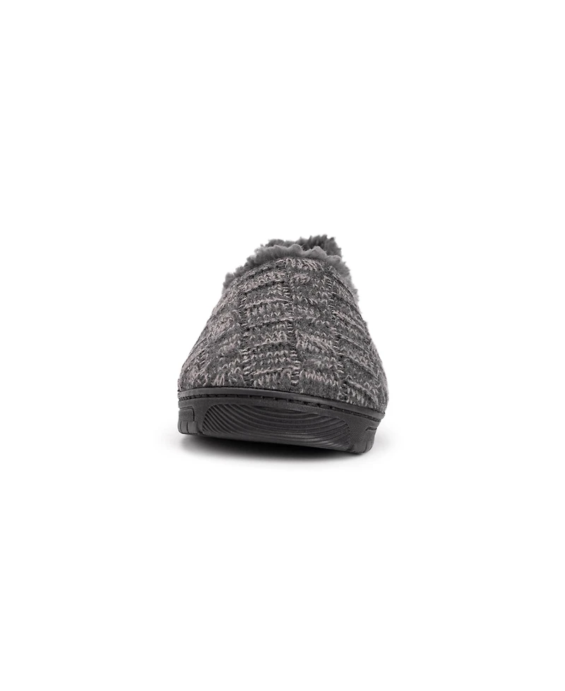Muk Luks Men's John Slippers, Red/Black, L (12-13)