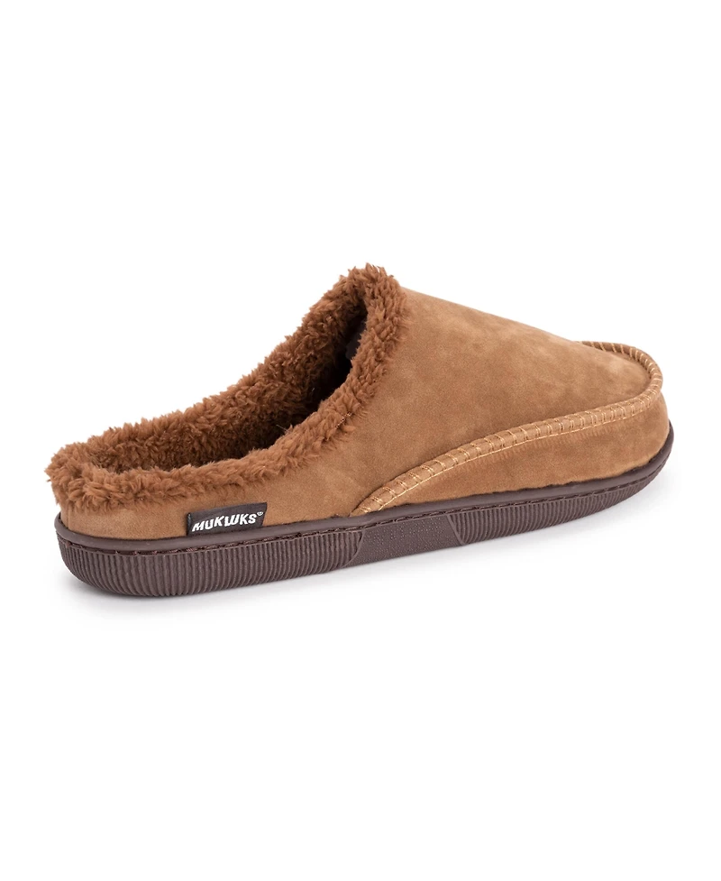 Muk Luks Men's Faux Suede Clog Slippers