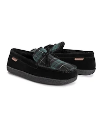 Muk Luks Men's Leather Goods By Talan Slipper, Black, 9