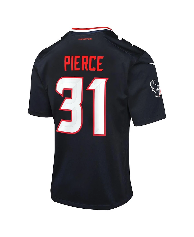 Nike Big Boys and Girls Dameon Pierce Navy Houston Texans Game Jersey