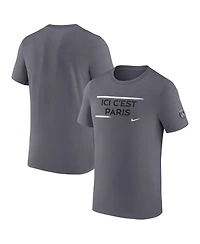 Nike Men's Gray Paris Saint-Germain Verbiage T-Shirt