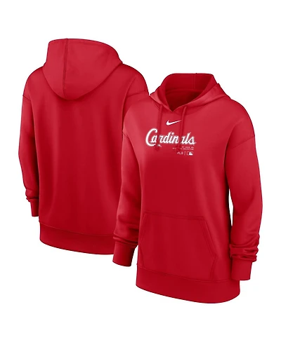 Nike Women's Red St. Louis Cardinals Authentic Collection Performance Pullover Hoodie