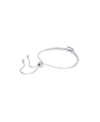 Swarovski Matrix Tennis Mixed Cuts, Green, Rhodium Plated Bracelet