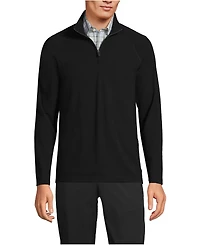 Lands' End Big & Tall Long Sleeve Flex Performance Quarter Zip