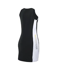 Wear by Erin Andrews Women's Black Michigan Wolverines Bodyframing Tank Dress