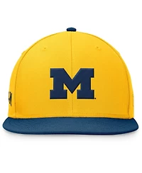 Top of the World Men's Maize/Navy Michigan Wolverines Rally Two-Tone Fitted Hat