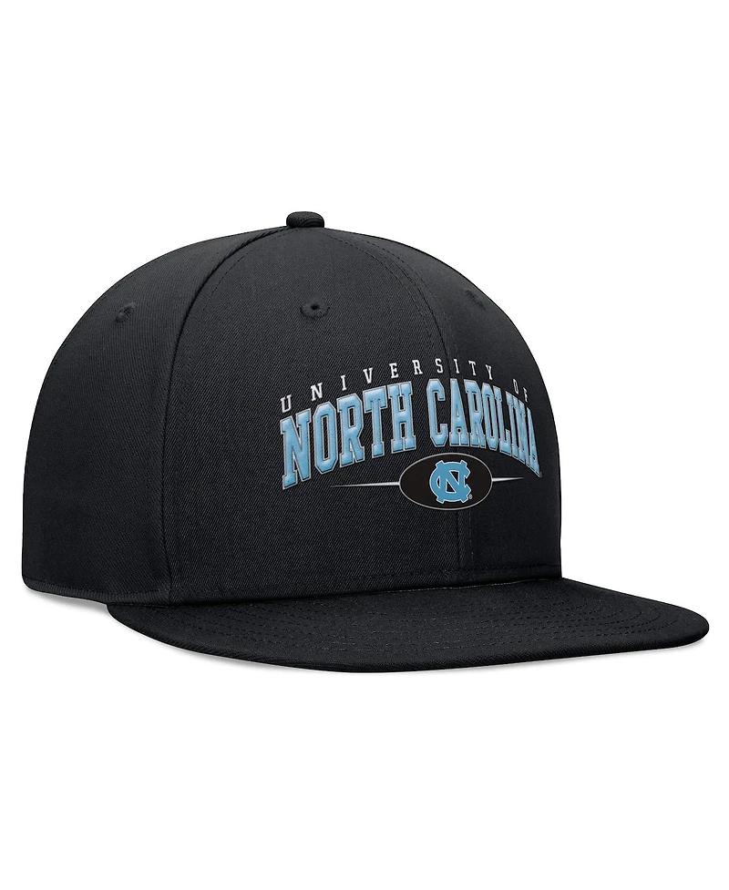 Top of the World Men's Black North Carolina Tar Heels Bullpen Snapback Hat