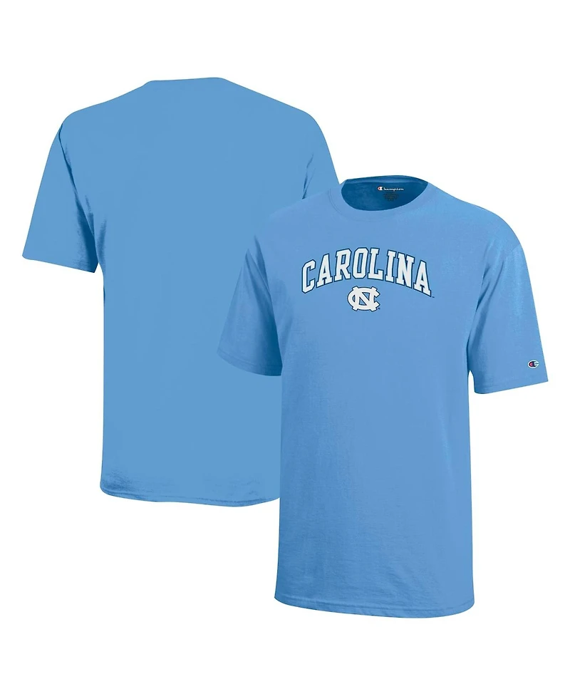 Champion Big Boys and Girls Carolina Blue North Tar Heels Arch Over Logo T-Shirt