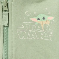 Star Wars Toddler Boys The Mandalorian Fleece Zip Up Hoodie Toddler|Child