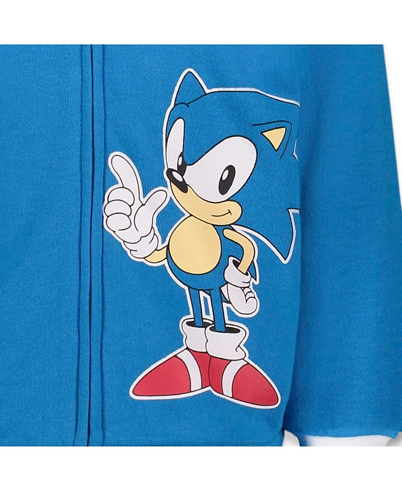 Sega Toddler Boys Sonic the Hedgehog Shadow Knuckles Fleece Zip Up Hoodie