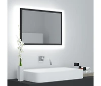 Led Bathroom Mirror Gray 23.6"x3.3"x14.6" Acrylic