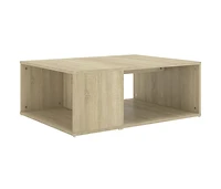 vidaXL Coffee Table Sonoma Oak 35.4"x26.4"x13" Engineered Wood