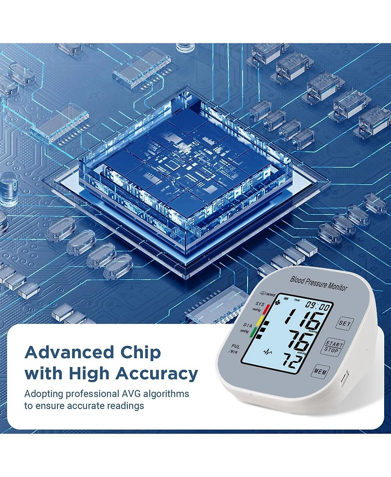 Cowin Blood Pressure Monitors Automatic Upper Arm Dual User