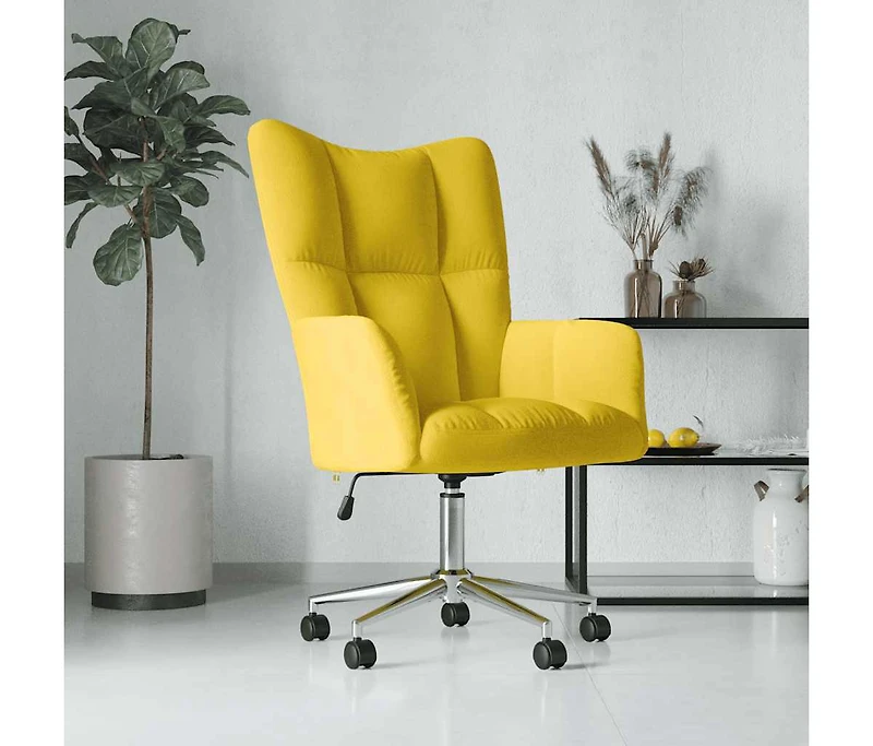 Relaxing Chair Mustard Yellow Velvet