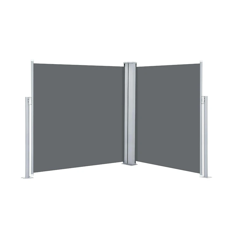 Retractable Side Awning Anthracite 55.1"x236.2"