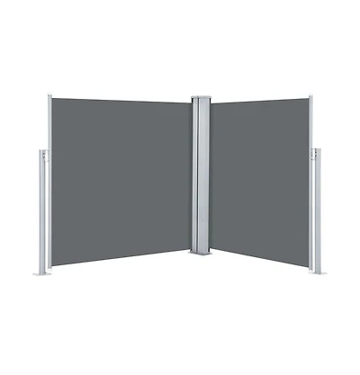 Retractable Side Awning Anthracite 55.1"x236.2"