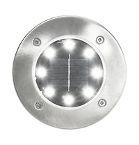 vidaXL Solar Ground Lights 8 pcs Led Lights White