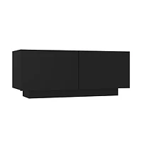 vidaXL Bedside Cabinet Black 39.4"x13.8"x15.7" Engineered Wood