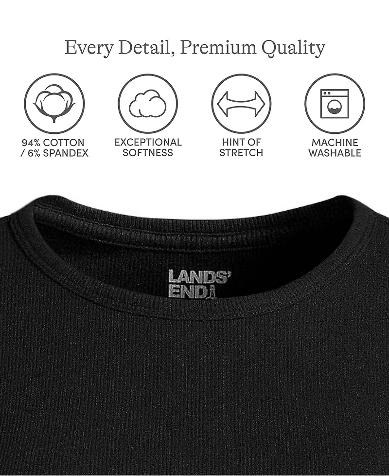 Lands' End Women's Tall Micro Rib T-Shirt