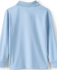Lands' End School Uniform Women's Long Sleeve Rapid Dry Polo Shirt