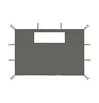 vidaXL Gazebo Sidewalls with Windows 2 pcs Anthracite