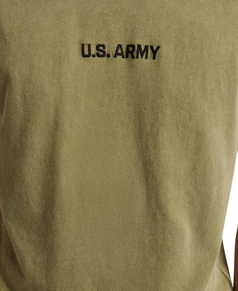 Lucky Brand Men's Small Army Logo with Small Back Hit T-Shirt