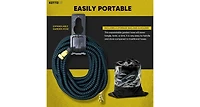 Kotto 100' Expandable Water Garden Hose: 10 Spray Nozzles, Solid Brass Connector
