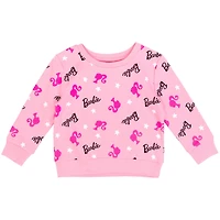 Barbie Girls French Terry Pullover Sweatshirt