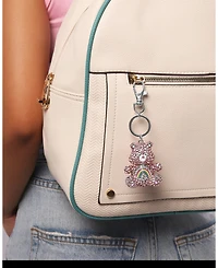 Care Bears Pave 3D Bling Cheer Bear Keychain - Bag Charm, Backpack Accessories, Travel Collectible Gift Keychains
