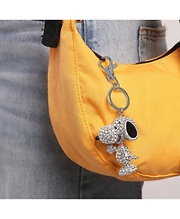 Peanuts Snoopy Pave 3D Bling Keychain - Bag Charm, Backpack Accessories, Travel Collectible Gift Keychains