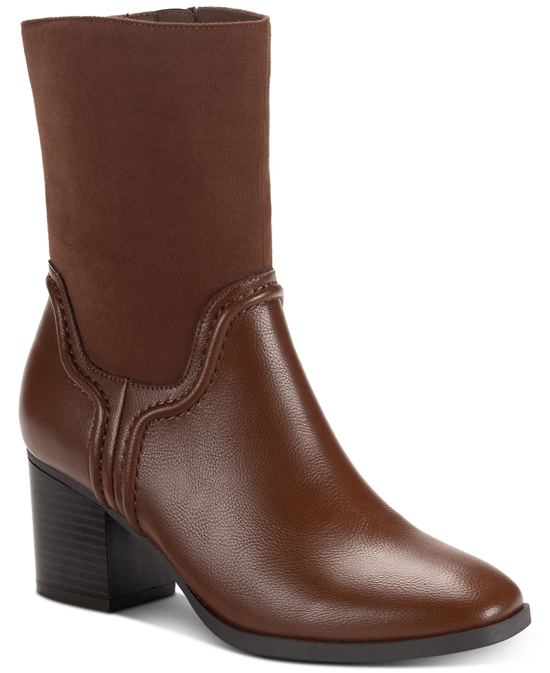 Style & Co Women's Queenyy Mid Shaft Boots, Created for Macy's