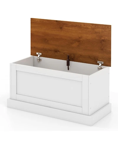 Large Storage Chest with Safety Metal Hinge-White