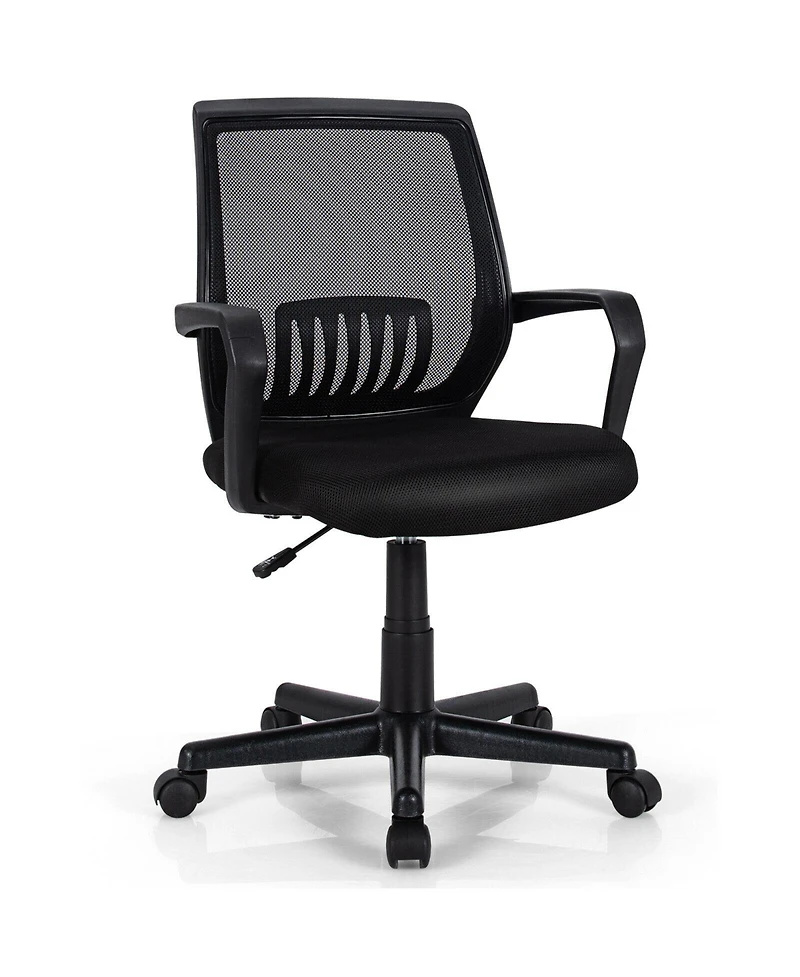 Skonyon Mid-Back Mesh Height Adjustable Executive Chair with Lumbar Support