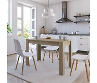 vidaXL Dining Table Sonoma Oak 47.2"x23.6"x29.9" Engineered Wood