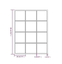 vidaXL Wall Mirror Black 31.5"x23.6" Metal