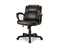 Skonyon Adjustable Leather Executive Office Chair Computer Desk Chair with Armrest