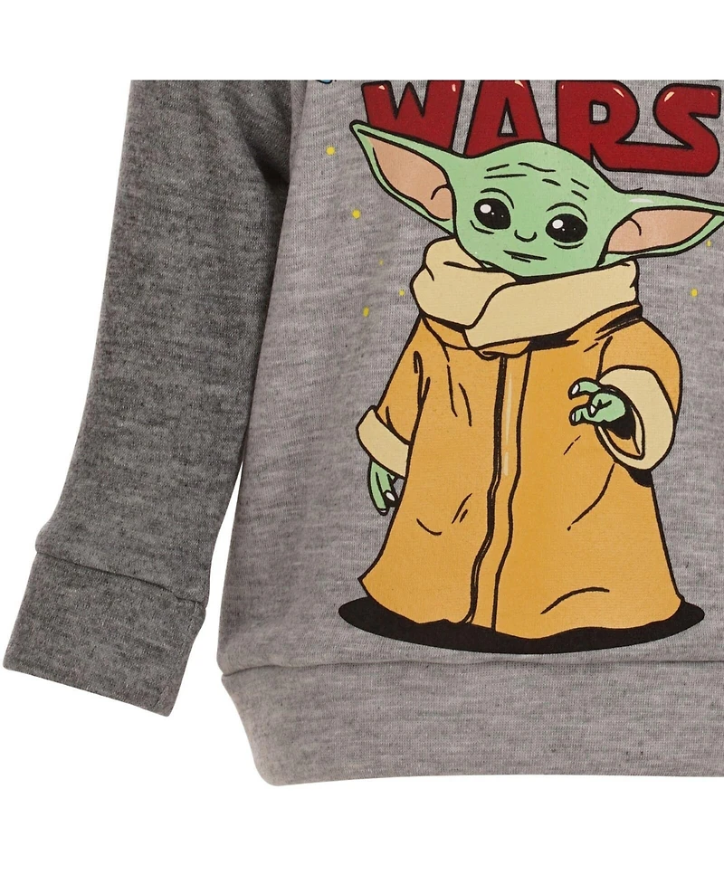 Starwars Toddler Boys Star Wars The Mandalorian Fleece Pullover Hoodie and Pants Outfit Set to (12 Months - 18-20)