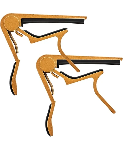 5 Core Capo Acoustic Electric Guitar 6 String Kapo Classic Clip For Banjo Mandolin Ukulele - Gold - 2PCS