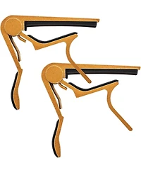 5 Core Capo Acoustic Electric Guitar 6 String Kapo Classic Clip For Banjo Mandolin Ukulele - Gold - 2PCS