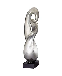 Studio 55D Open Infinity 24 1/2" High Silver Finish Modern Sculpture