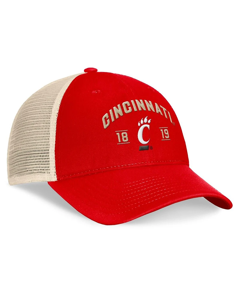 Top of the World Men's Red Cincinnati Bearcats Heritage Waylon Trucker Adjustable Hat