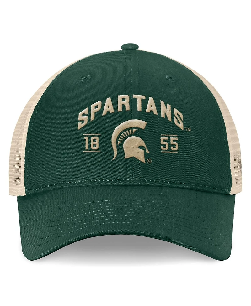 Top of the World Men's Green Michigan State Spartans Heritage Waylon Trucker Adjustable Hat