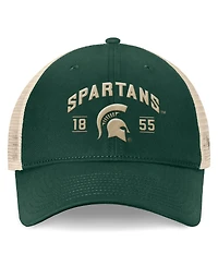 Top of the World Men's Green Michigan State Spartans Heritage Waylon Trucker Adjustable Hat