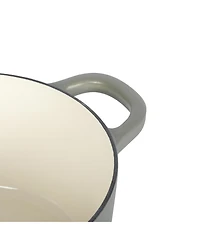 Crock Pot Artisan 7-Quart Round Dutch Oven - Matte Linen White W/ Gold Knob