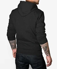 La Pop Art Men's Meowy Christmas Tree Word Art Hooded Sweatshirt